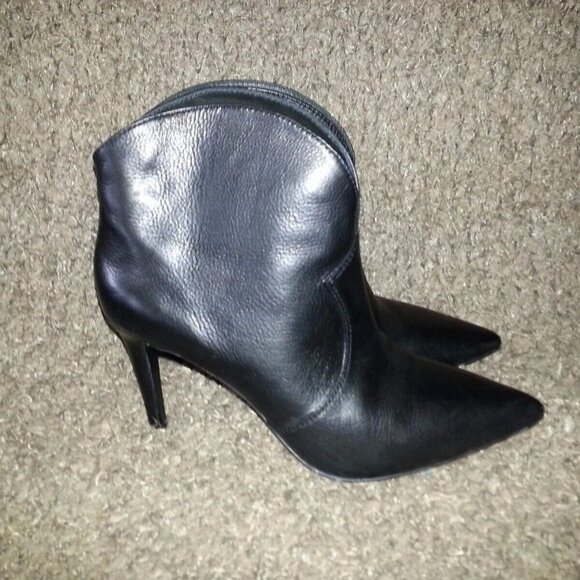 ASH-Booties/Boots-Black Leather-Lined Leather-Stilettos-SZ 37-6.5US-Excellent - Picture 5 of 7